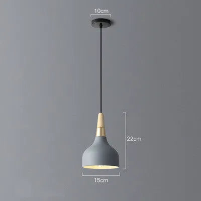 Three-headed small chandelier macaron light luxury style for dining room and corridor 150x200mm black finish