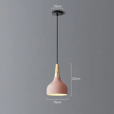 Three-headed small chandelier macaron light luxury style for dining room and corridor 150x200mm black finish