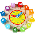 Wooden rainbow digital clock for children early education cognitive learning toy