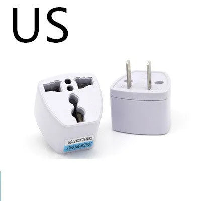Multi-country conversion plug with AU EU UK US compatibility, ABS and galvanised iron sheet construction