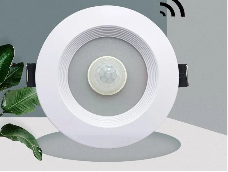 Infrared body sensing aluminium LED down light for kitchen study toilet installation