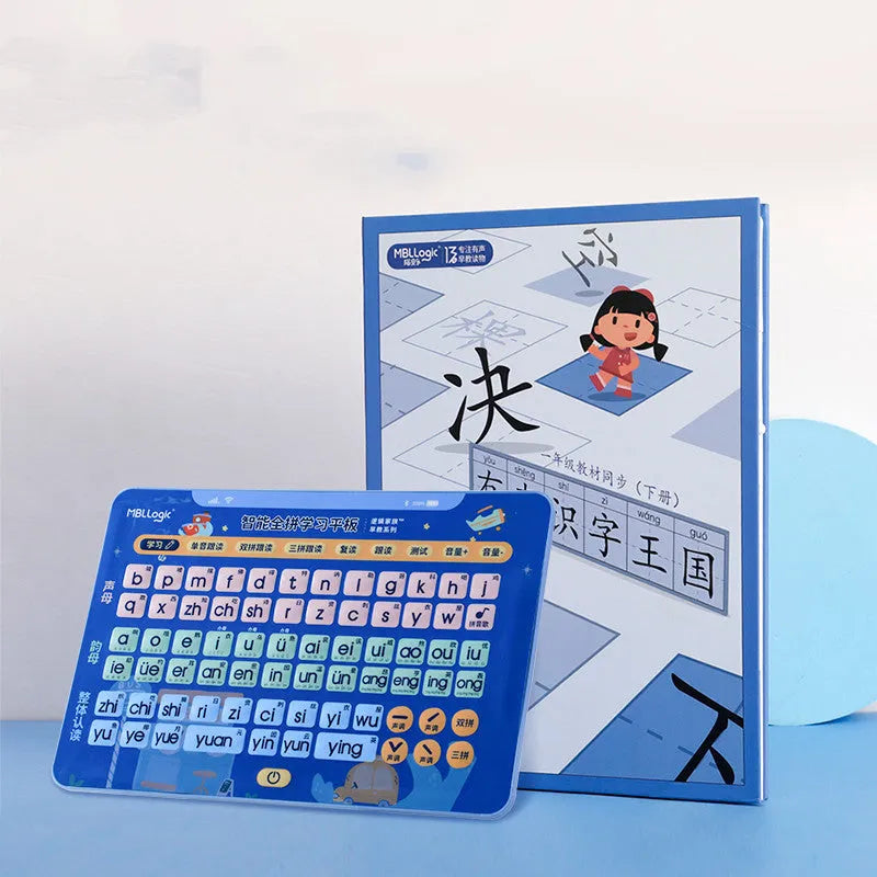 Chinese spelling training audio wall chart educational toy for children with pinyin cards