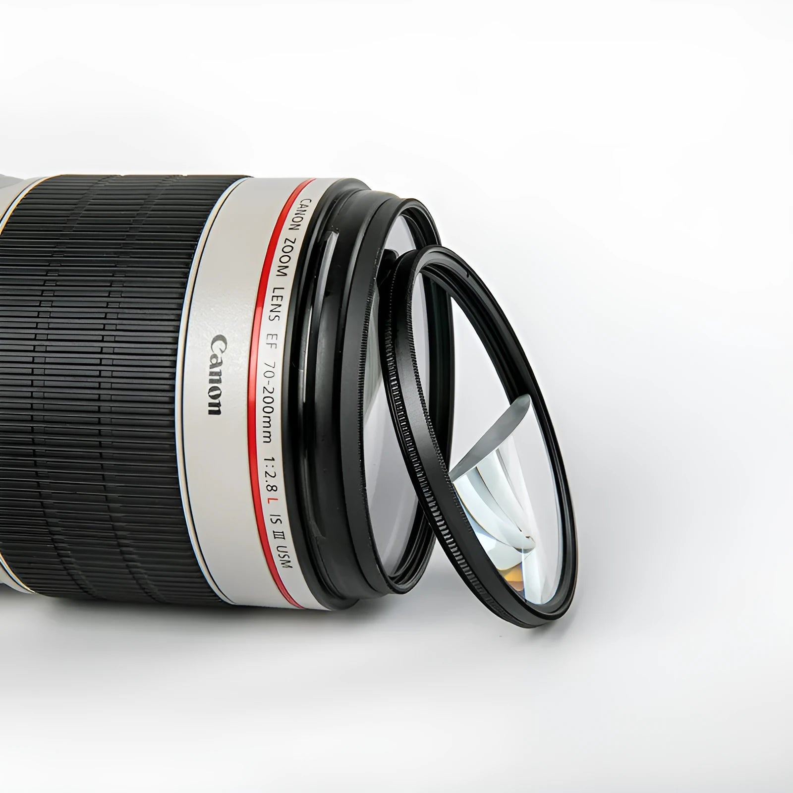 77mm half moon mirror SLR filter with rotatable ring for creative photography effects