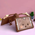 Brown cartoon silicone tablet sleeve with bracket stand for iPad Air and Mini