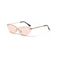 Brown tinted vintage sunglasses with a metal frame for adults.