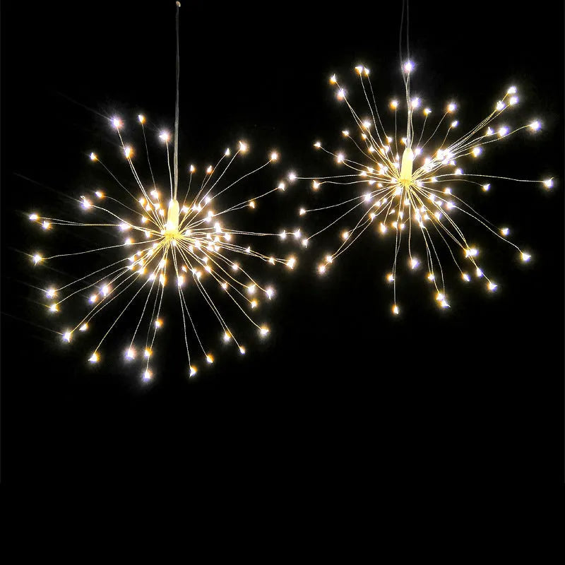 Solar-powered LED meteor shower light with multiple light units for indoor and outdoor decoration