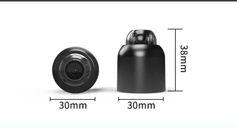 Wireless WiFi monitoring camera with night vision, 1080P HD, UFO shape, black plastic, 160° wide-angle lens