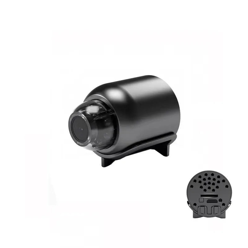 Wireless WiFi monitoring camera with night vision, 1080P HD, UFO shape, black plastic, 160° wide-angle lens