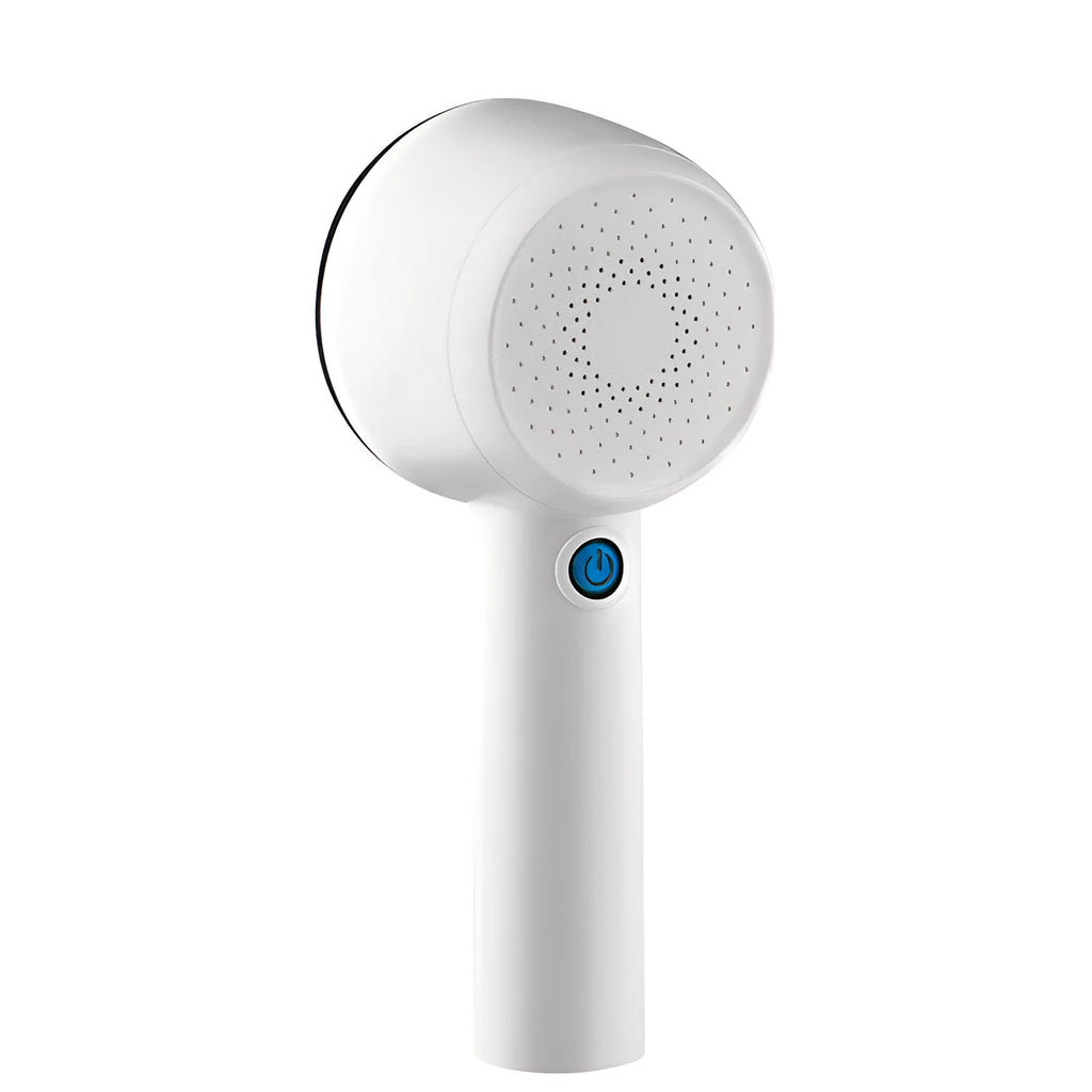 White rechargeable clothes shaver for removing pills from jerseys with 3W motor and compact design