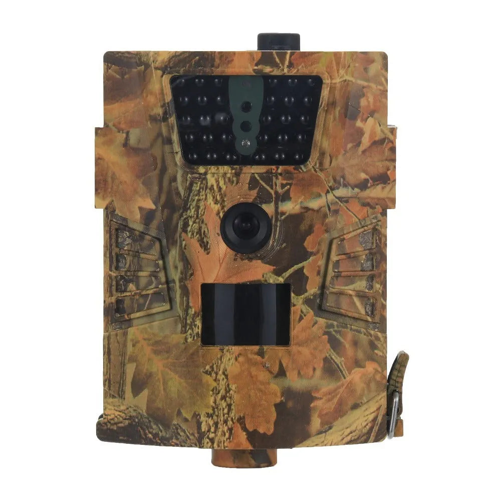 Compact wireless trail camera for outdoor surveillance with night vision capability