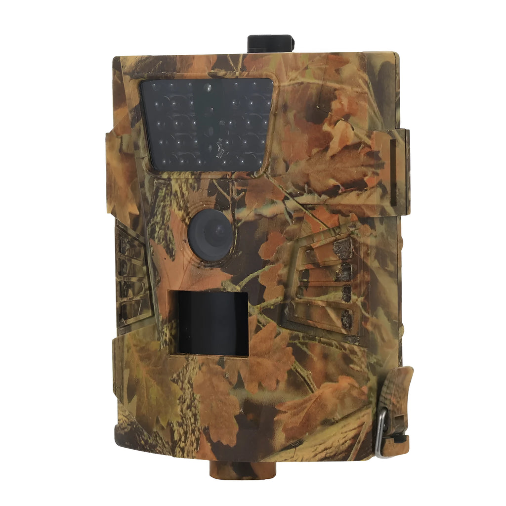 Compact wireless trail camera for outdoor surveillance with night vision capability