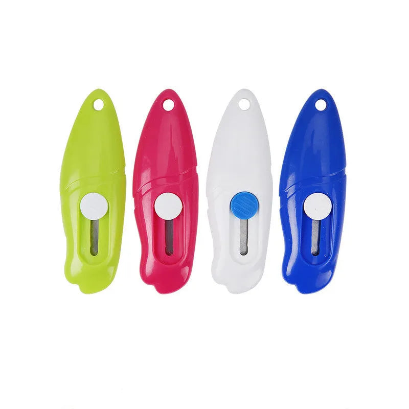 Cartoon-themed art knife showing one of five available style designs including Miffy and Robot.
