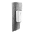 Rechargeable calf air wave leg massager with wireless remote control on a sofa