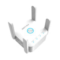 PIXLINK AC24 white and black dual band wireless WiFi extender router with lightning protection