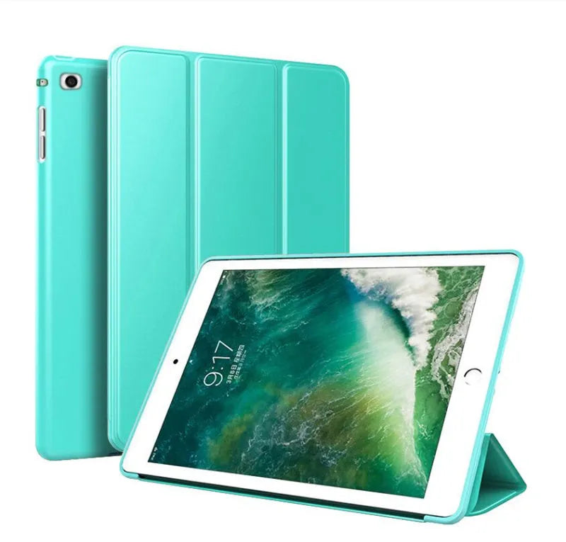 iPad protective silicone sleeve with built-in stand in multiple colours