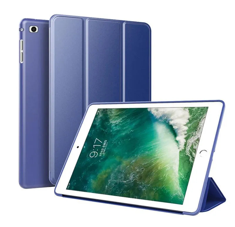 iPad protective silicone sleeve with built-in stand in multiple colours