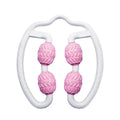 Purple and pink annular silicone leg massage roller fitness equipment