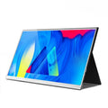 15-inch portable IPS monitor on a desk with HDMI and USB cables