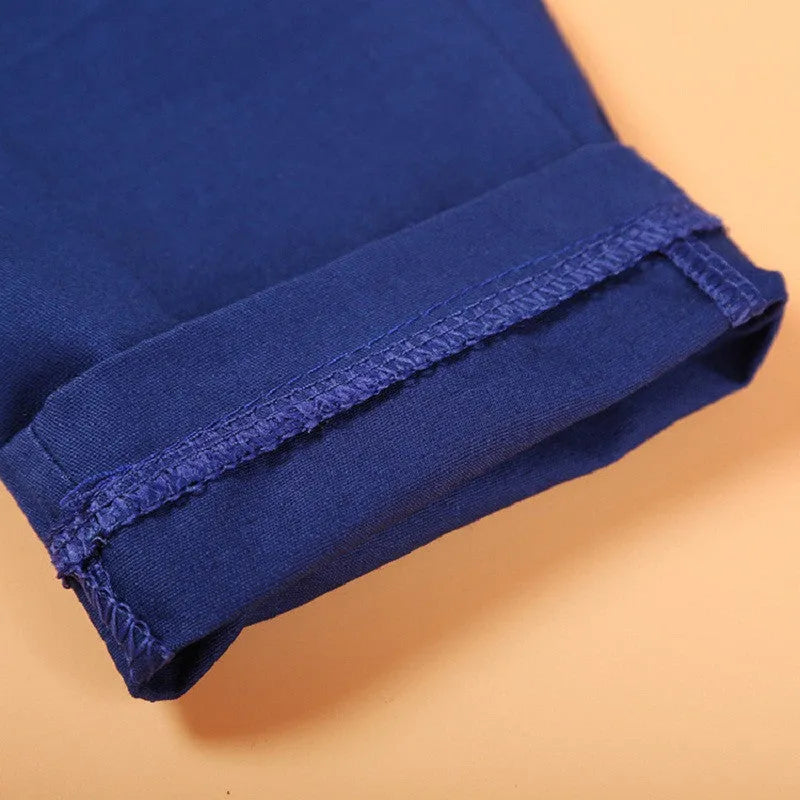 Blue boys' casual suit set with turtleneck, vest, tie, and trousers for toddlers