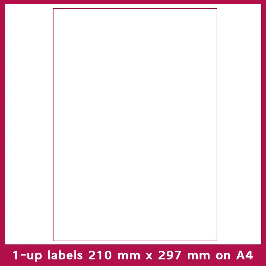 Pack of A4 FBA label paper sheets showing various pre-printed grid formats for barcodes.