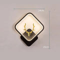 Deer antler shaped wall lamp with remote control and dimmable LED lighting in three colour temperatures