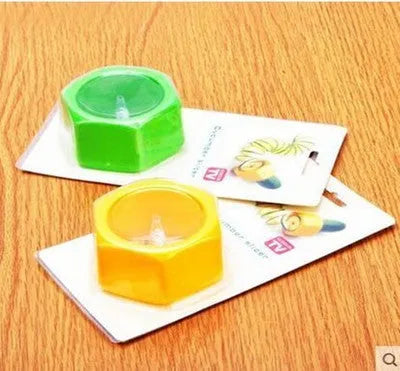 Yellow and green ABS plastic spiral vegetable cutter for cucumber slicing with 8cm diameter