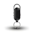 Black zinc alloy voice control recorder with USB port and recording buttons