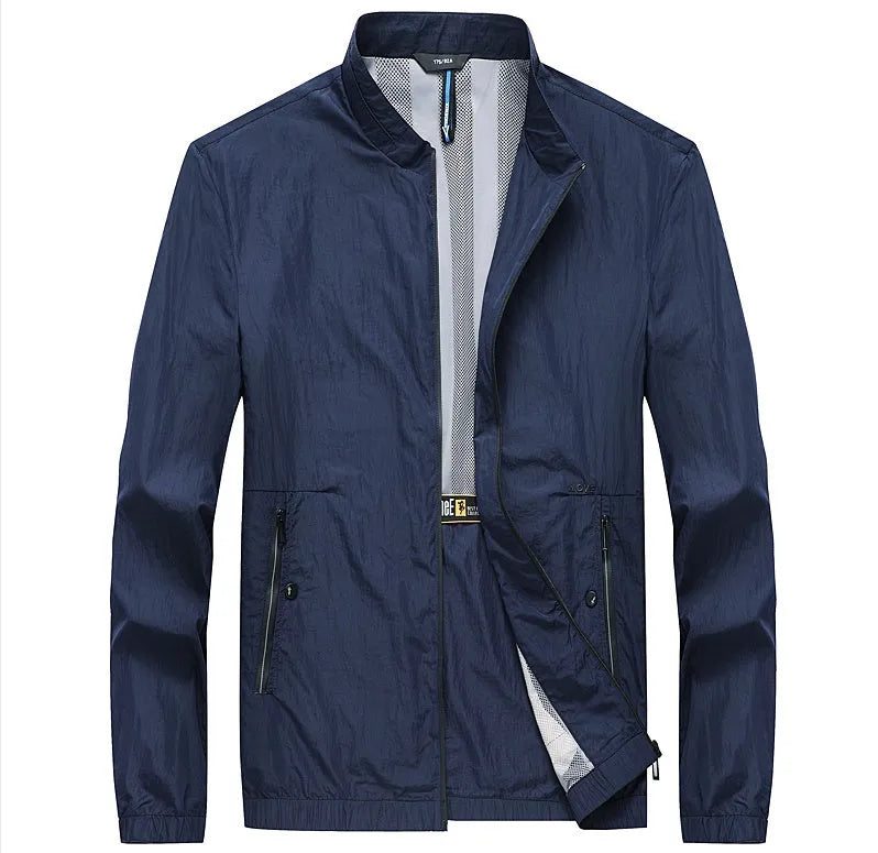 Kentino men's thin polyester sunscreen top in blue, grey or navy colours