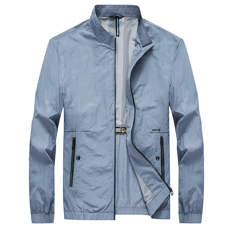 Kentino men's thin polyester sunscreen top in blue, grey or navy colours