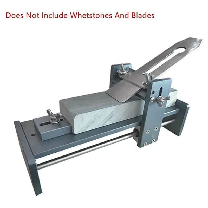 Aluminium alloy fixed angle sharpener tool for woodworking chisels and planers