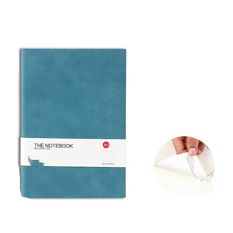 Simple solid colour notebook with thickened pages in multiple size options