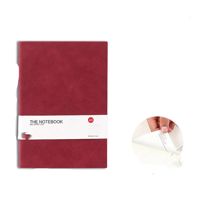 Simple solid colour notebook with thickened pages in multiple size options