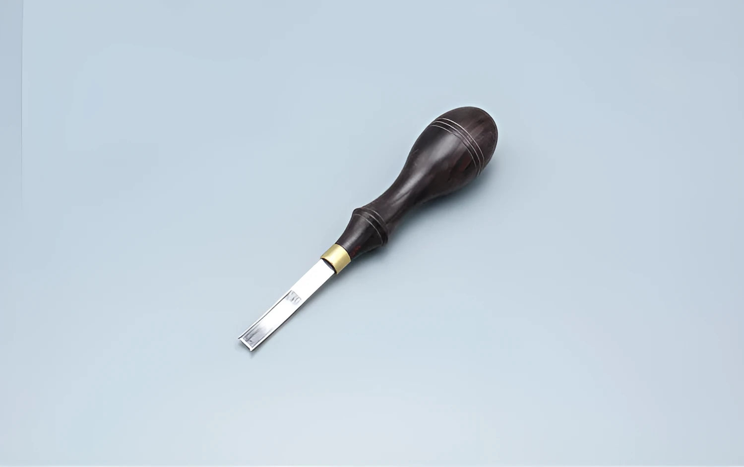 Sectional cutting wide shovel edge thinning knife with leather handle for barber thinning work