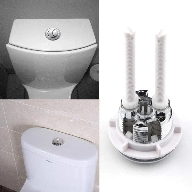 38mm diameter toilet flush button replacement with double buttons for one-piece round toilets