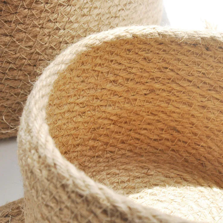 Japanese-style linen underwear storage box with dustproof fabric cover in three sizes