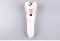 White five-in-one rechargeable ladies shaver plucker with whole body washing feature