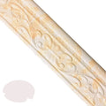Self-adhesive decorative skirting line border with grid pattern for wall waistline protection