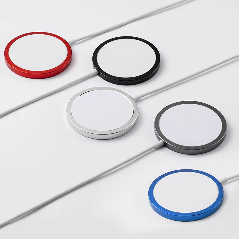 Magsafe magnetic wireless charger for iPhone 12 and iPhone 13 in metal construction