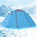 Desert Fox double love aluminum tent in sky blue with snow skirt for camping