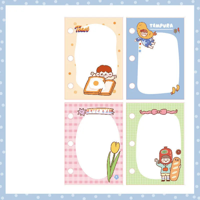 Girl Heart loose-leaf diary with 60-page refill pack and three-hole binder in choice of colours.