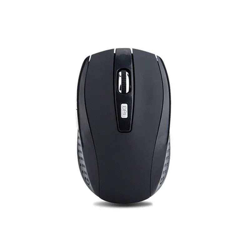 Matte wireless mouse in peacock blue with USB receiver, 2.4GHz, 1000dpi, six buttons, 101x60x35mm