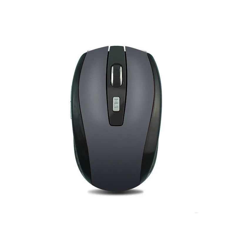 Matte wireless mouse in peacock blue with USB receiver, 2.4GHz, 1000dpi, six buttons, 101x60x35mm
