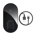 Baseus minimalist two-in-one wireless charger Pro version for phones and earbuds in three colour options