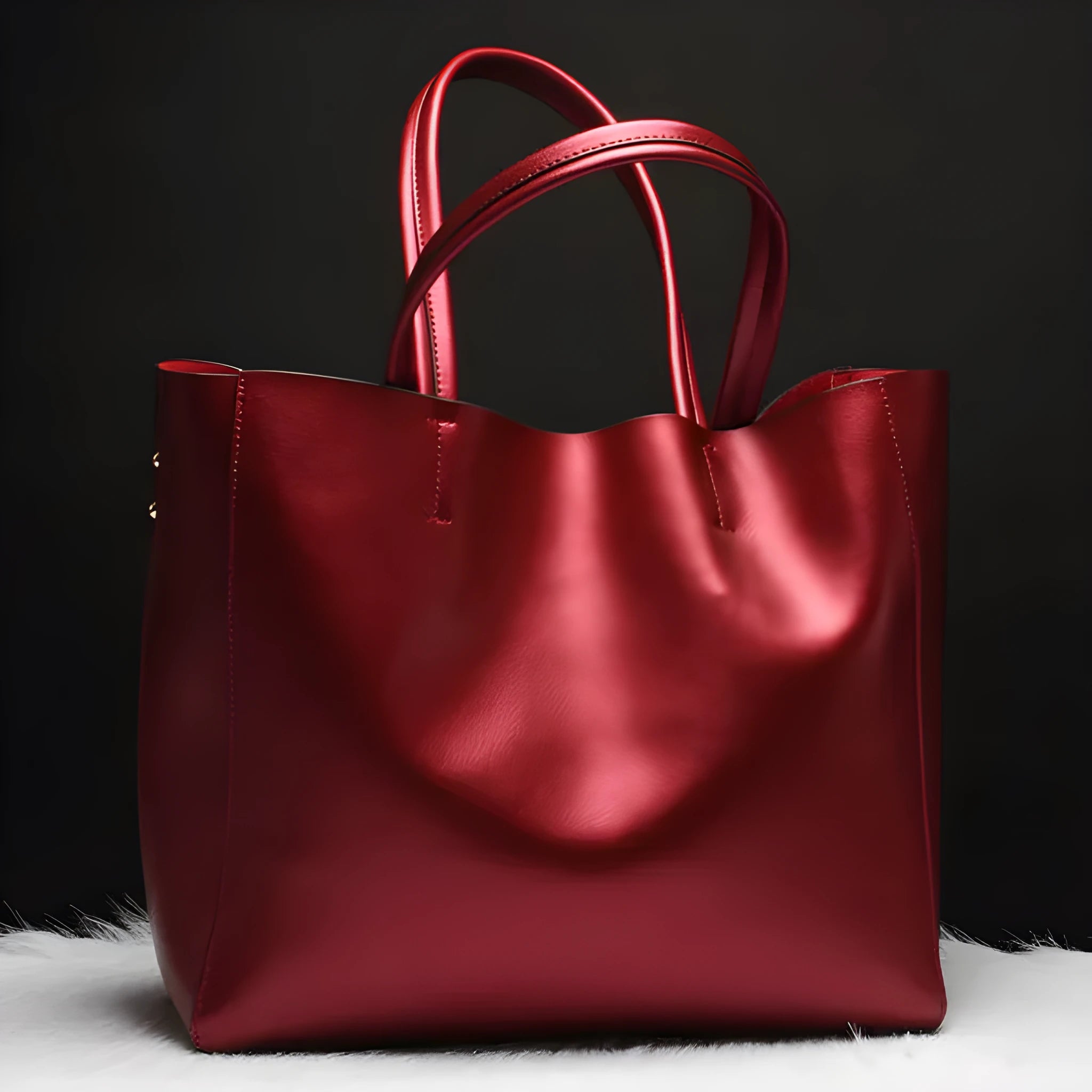 Women's cowhide leather shoulder bag shown in multiple colours with adjustable strap.