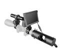 Black digital night vision goggles with a 5-inch LCD screen and large objective lens.