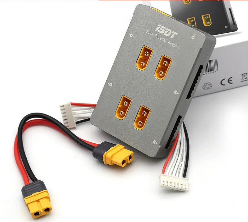 Grey parallel charging board accessory for Astor RC aircraft.