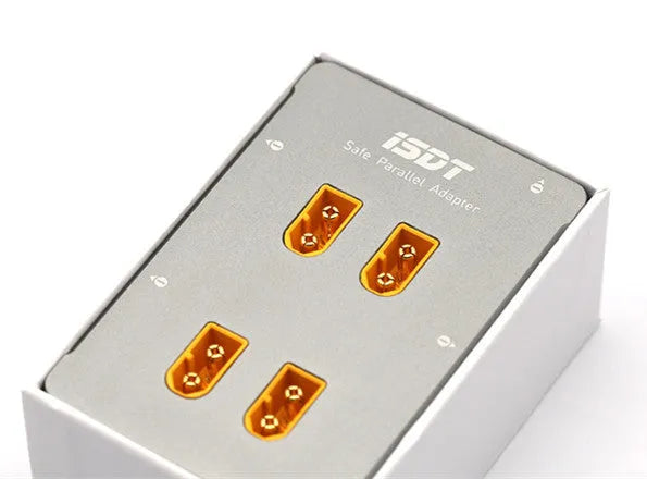 Grey parallel charging board accessory for Astor RC aircraft.