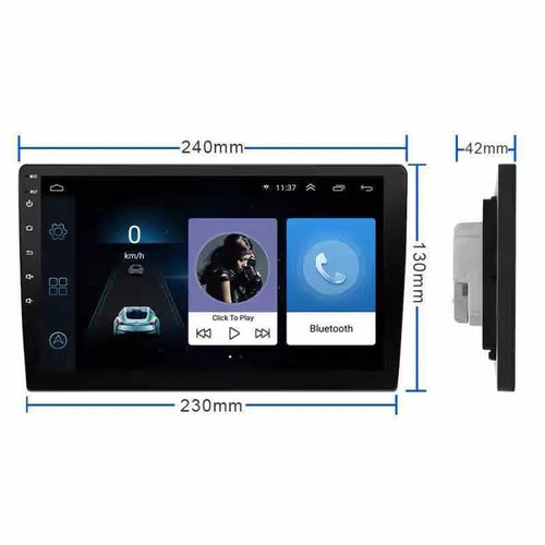 Black 10-inch rotating screen car GPS navigator for GM vehicles with TFT high-definition display