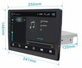 Black 10-inch rotating screen car GPS navigator for GM vehicles with TFT high-definition display
