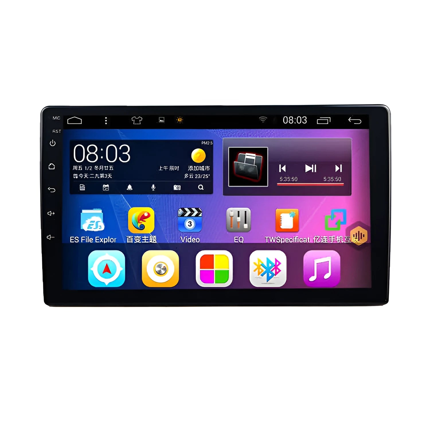 Black 10-inch rotating screen car GPS navigator for GM vehicles with TFT high-definition display